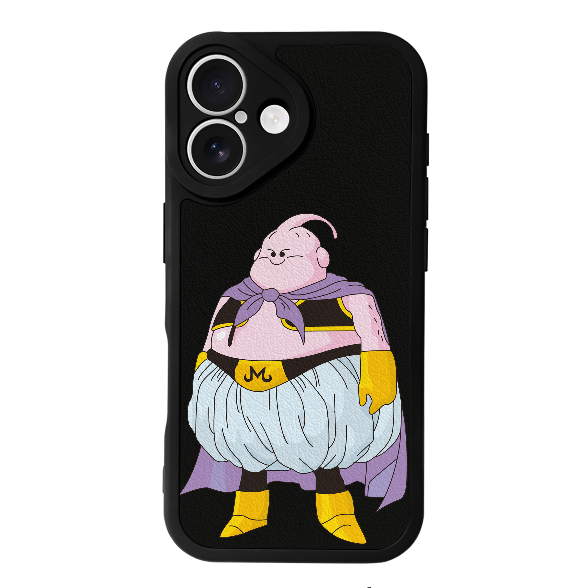 （画像用） ドラゴンボール 魔人ブウ DRAGON BALL Majin Buu 【iPhone 16シリーズ対応】シリコンスマホケース（レザー調） 材質：シリコン